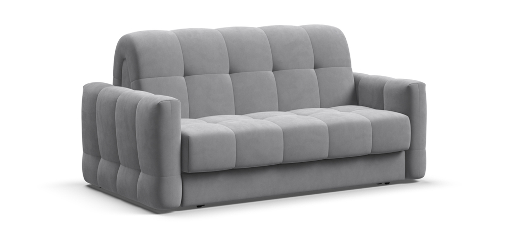 Диван Босс Слип 140 Велюр Монолит сталь