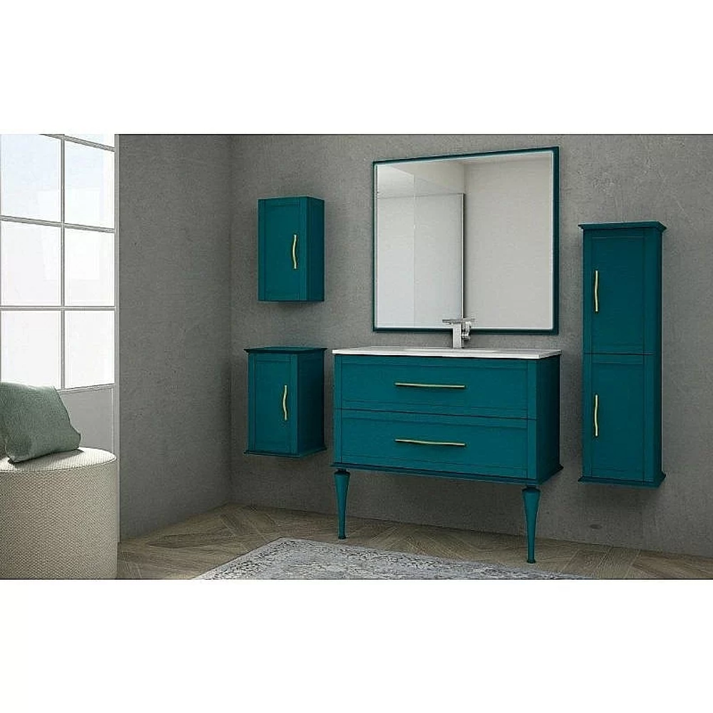 Зеркало Cezares New Classico TIFFANY 45048 90x98 Blu Petrolio голубой