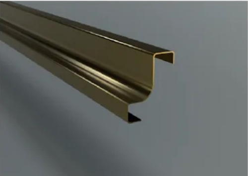 Плинтус под керамическую плитку ZPК, нержавеющая сталь полированная