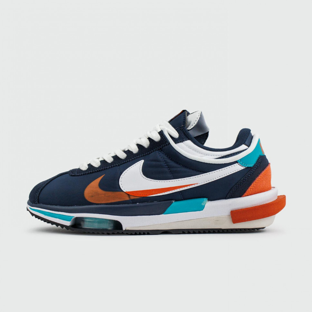 кроссовки Nike Cortez 4.0 x Sacai Blue / Orange