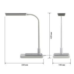 Настольный светильник ЭРА NLED-499-10W-W светодиодный белый