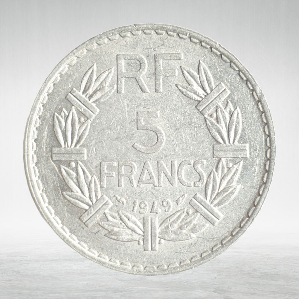 France, 5 Francs 1949, VF
