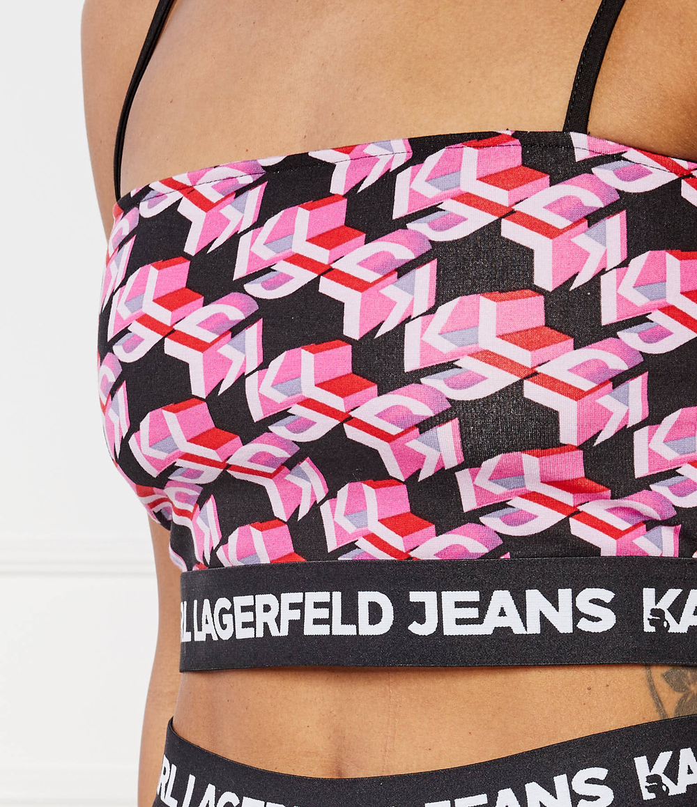 Топ Karl Lagerfeld Jeans - розовый(241J1704)