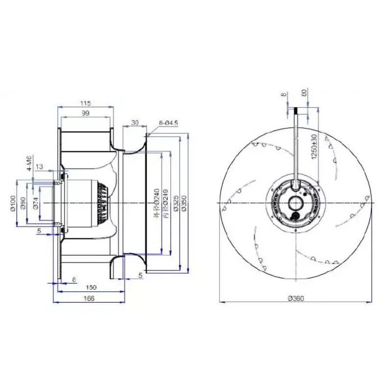 Мотор-колесо Vilmann BT-355-4E / LZN-355-4E