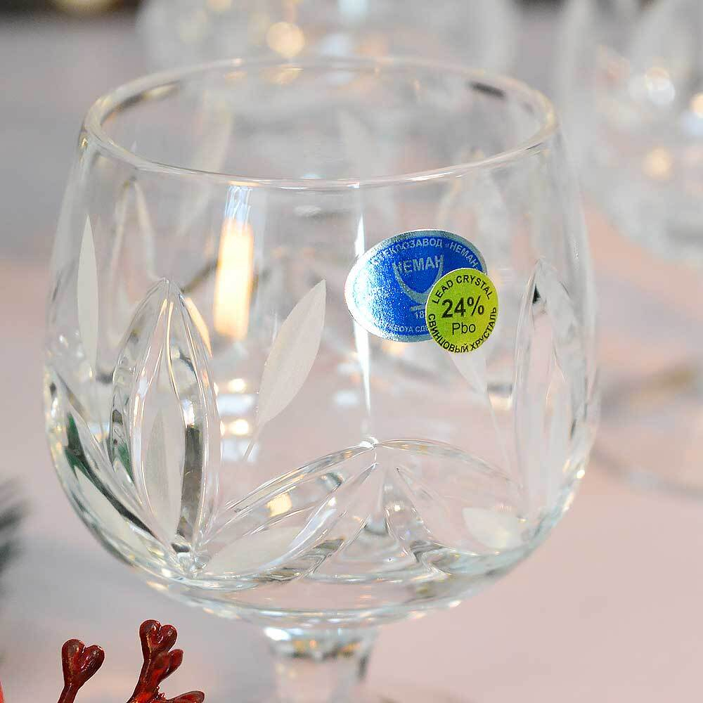 Набор рюмок 150г камыши хрусталь