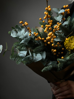 Хвоя в букете «Зимний букет из леса»