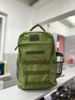 Тактический городской рюкзак с широкой ручкой / олива