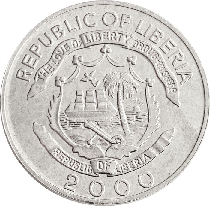 5 центов 2000 Либерия
