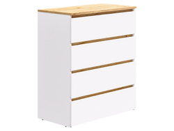 Комод-24 Белый/Кр.золотой