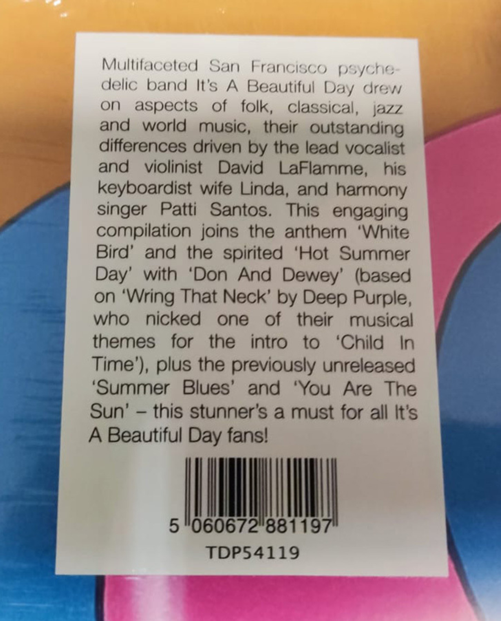 It's A Beautiful Day / Hot Summer Day (LP)