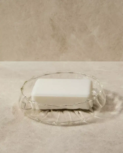 ZARA HOME МЫЛЬНИЦА ДЛЯ ВАННОЙ ИЗ КЕРАМИКИ, ПРОЗРАЧНЫЙ