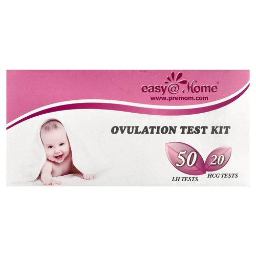 Easy@Home, Набор для тестов на овуляцию, 50 тестов на ЛГ, 20 тестов на ХГЧ