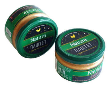 Паштет "NATURA с куриной печенью" 200г. Белорусская традиция