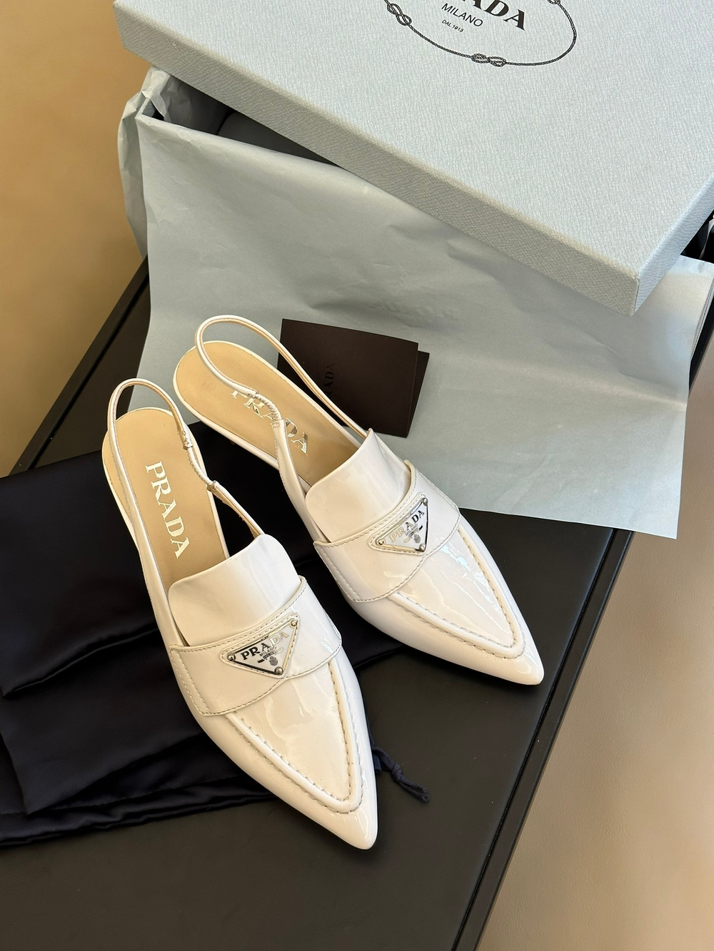 Prada Slingbacks 4.5 cm