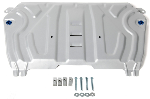 Защита картера и КПП Rival (увеличенная) для Lexus ES VII (V - 2.0; 2.5; 3.5) 2018-2021 2021-н.в./Toyota Camry XV70 (V - 2.0; 2.5; 3.5) 2018-2021 2021-н.в., штампованная, алюминий 3 мм, с крепежом, 333.9518.2