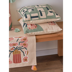 Подушка декоративная с геометрическим принтом из коллекции Ethnic, 45х45 см