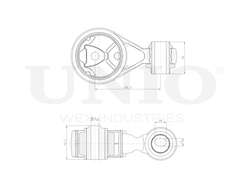 Опора двигателя правая UNIO RMP-15135