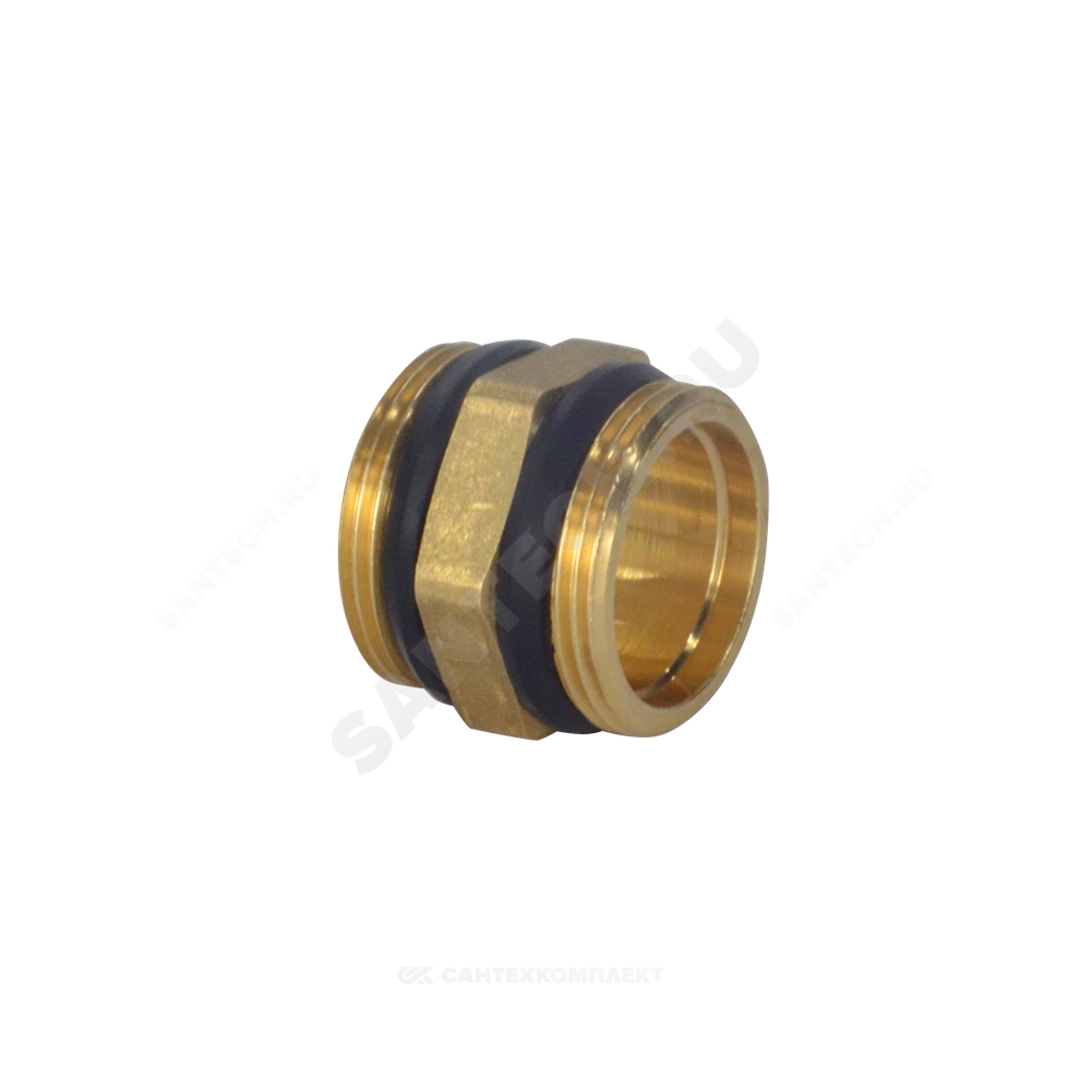 Ниппель латунь Ду 32 (1 1/4") НР R189D Giacomini R189DY006
