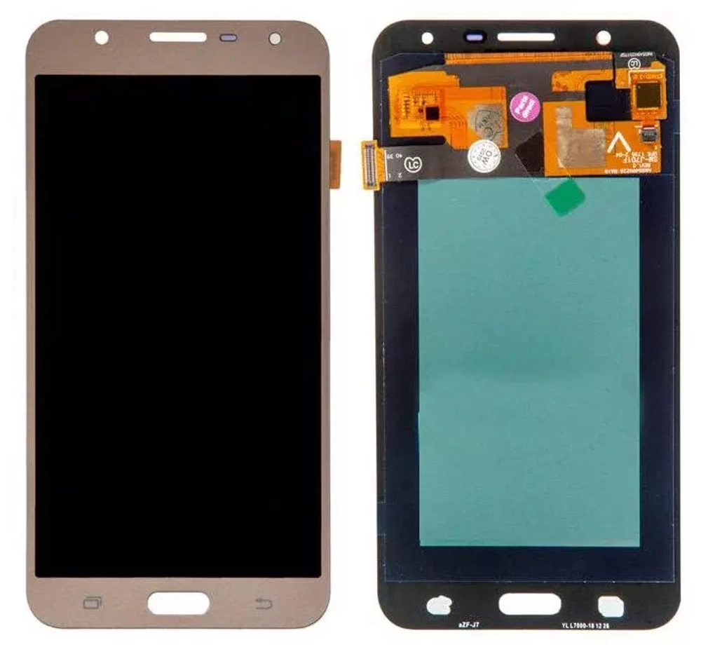 Дисплей для Samsung J701F (J7 Neo) в сборе с тачскрином Золото - (OLED)
