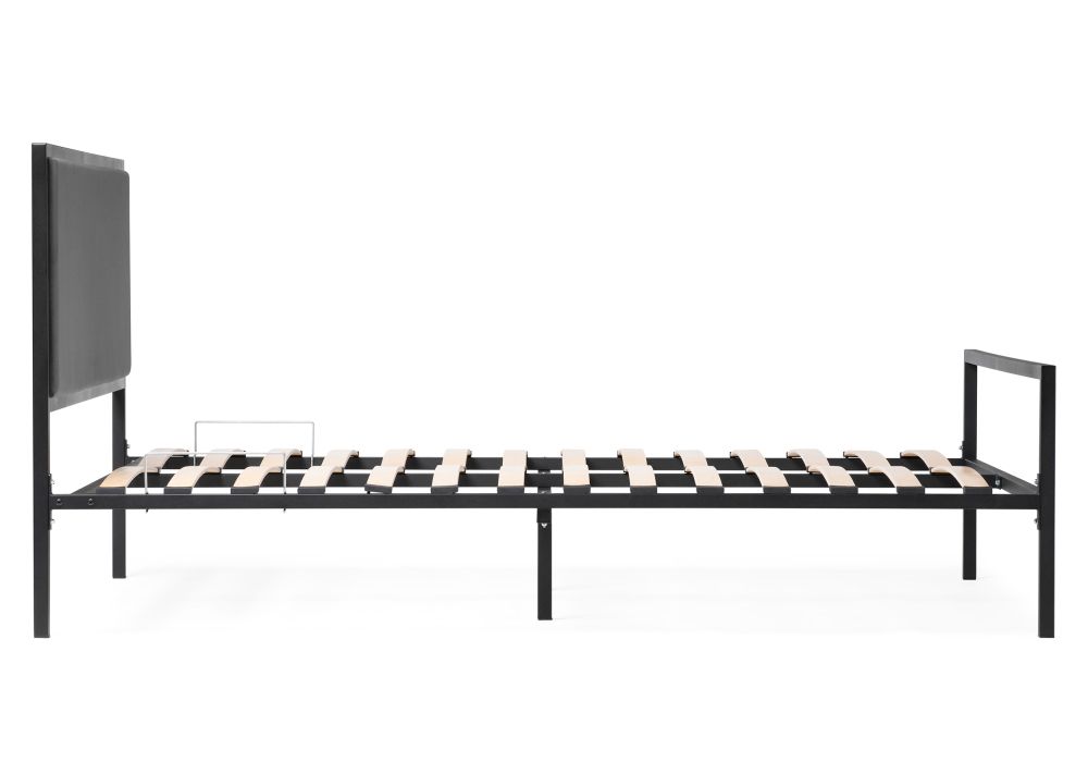 Двуспальная кровать Эгерт 160х200 черный / antracite