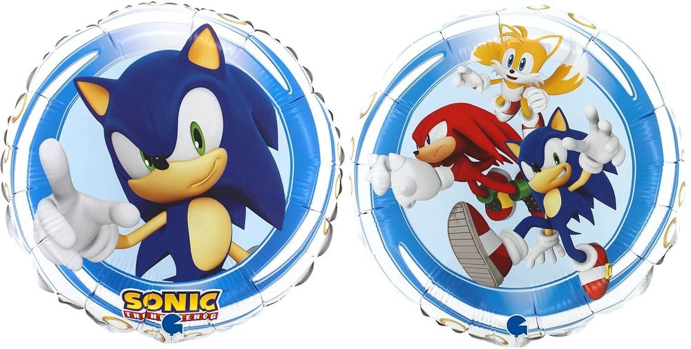 Шар (18''/46 см) Круг, Соник, 1 шт.