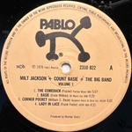 Milt Jackson + Count Basie + The Big Band Vol. 1 (Скандинавия 1978г.)