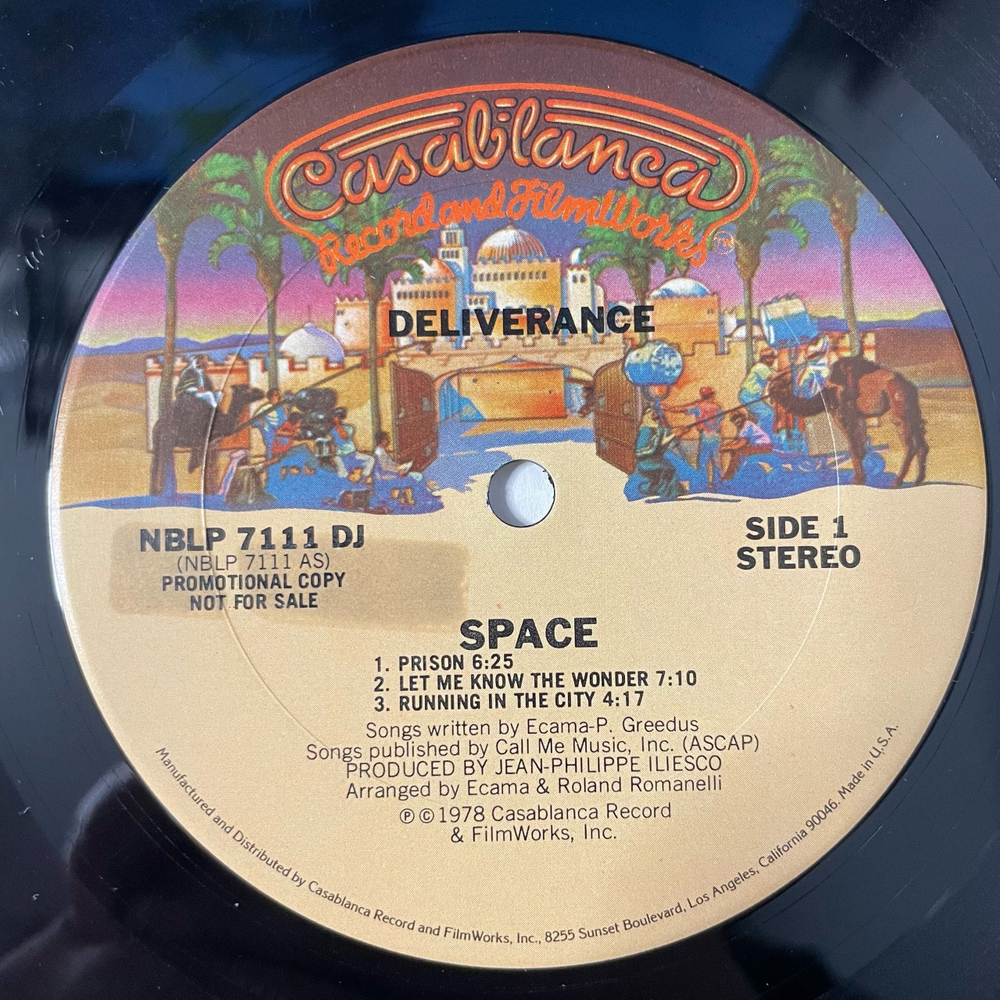 Винтажная виниловая пластинка LP Space Deliverance (США 1978) (Promo)