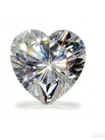 Муассанит "Сердце" 2 сt D/VVS1