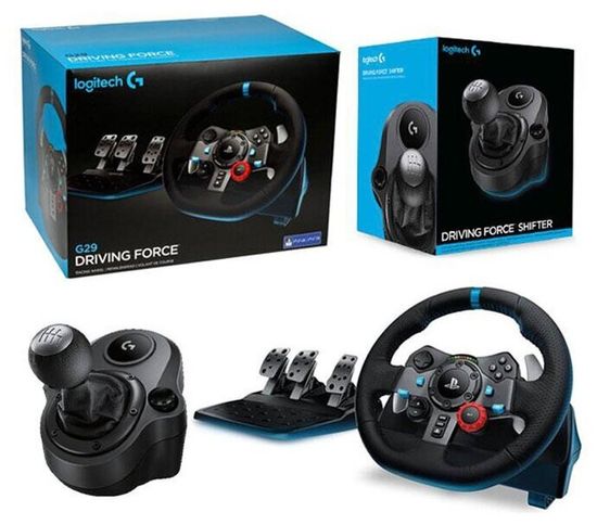 Комплект Logitech G Руль G29 Driving Force и коробка передач Driving Force Shifter, черный
