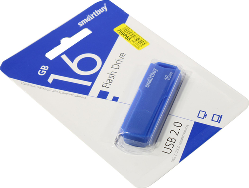 SmartBuy Clue <SB16GBCLU-BU> USB2.0 Flash  Drive 16Gb  (RTL)