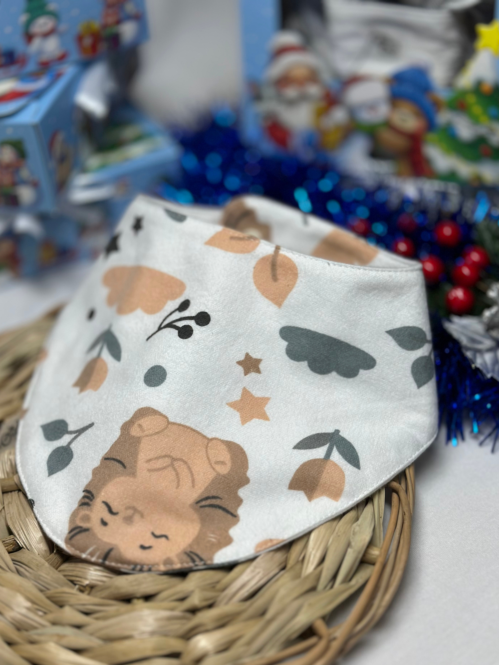 Слюнявчик нагрудник на кнопках RinaAmari в ассортименте