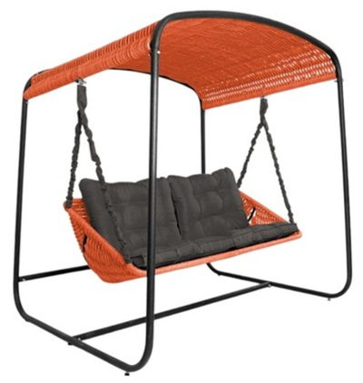 Качели DeckWOOD Sky Bed Lite (оранжевый, подушка графит)