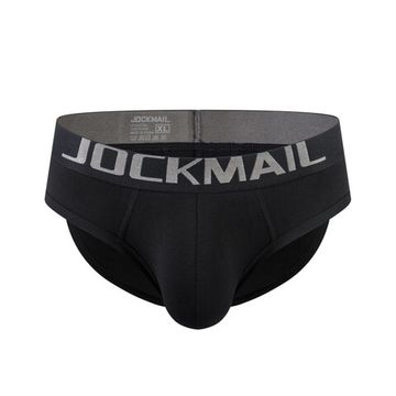 Мужские трусы брифы черные с push up JOCKMAIL JM2021-2