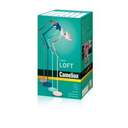 Светильник Camelion KD-332 C04 красный (Светильник напольный, торшер, 230V, 40W, E27)