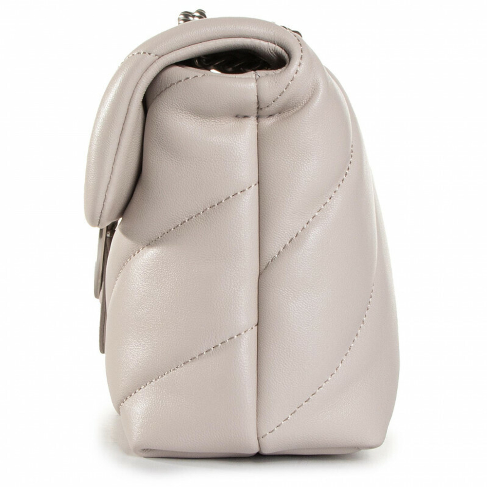 CLASSIC LOVE BAG PUFF MAXI QUILT - creme silver