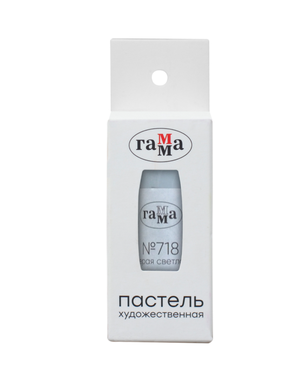 Пастель художественная Гамма, серая светлая №718, картон. упак., европодвес 210823_718