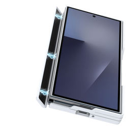 Чехол матовый полупрозрачный белого цвета с MagSafe для Samsung Z TriFold, серия Expn Series Magnetic от Dux Ducis