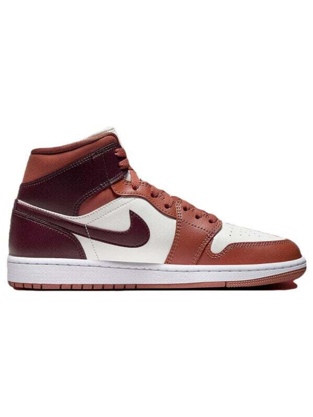Кроссовки Jordan 1 Mid 'Dusty Peach Night Maroon' Women's