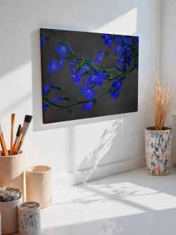 Картина на стену 40 X 50 Синие цветы