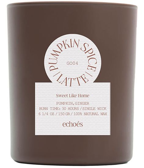 Pumpkin Spice Latte, свеча Sweet like home collection, Echoes
