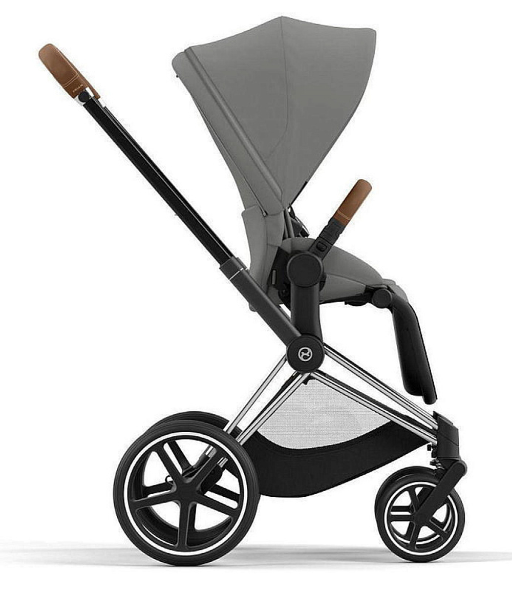 Коляска Cybex Priam IV Chrome Brown complete и автокресло Cloud G i-Size Ocean Blue Plus 3 в 1 Mirage Grey