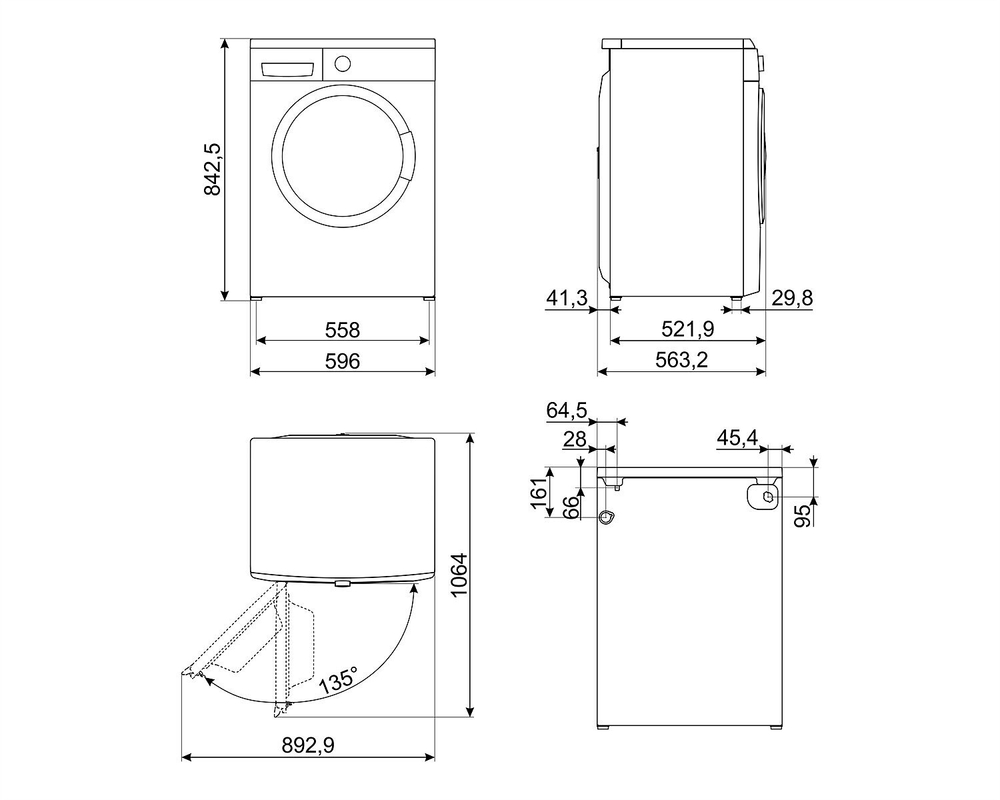 Стиральная машина SMEG WM3T84RU