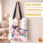 Сумка шоппер с принтом Genshin Impact