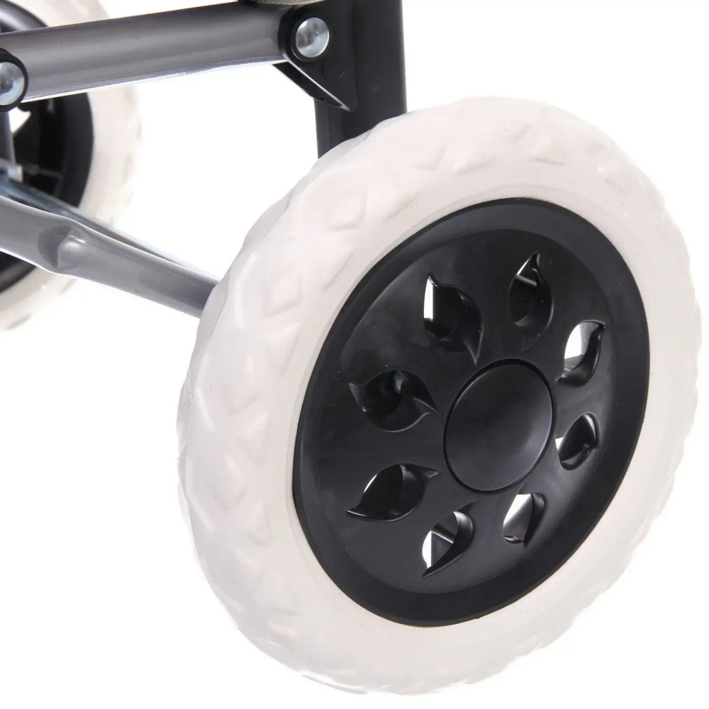 Тележка хозяйственная с сумкой (93*33*26см, колеса 16см,грузоподъемность до 30 кг.) черная SYD-16T