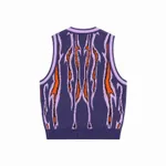 Жилет Ymkashix Вязаный Hellcome темно-фиолетовый