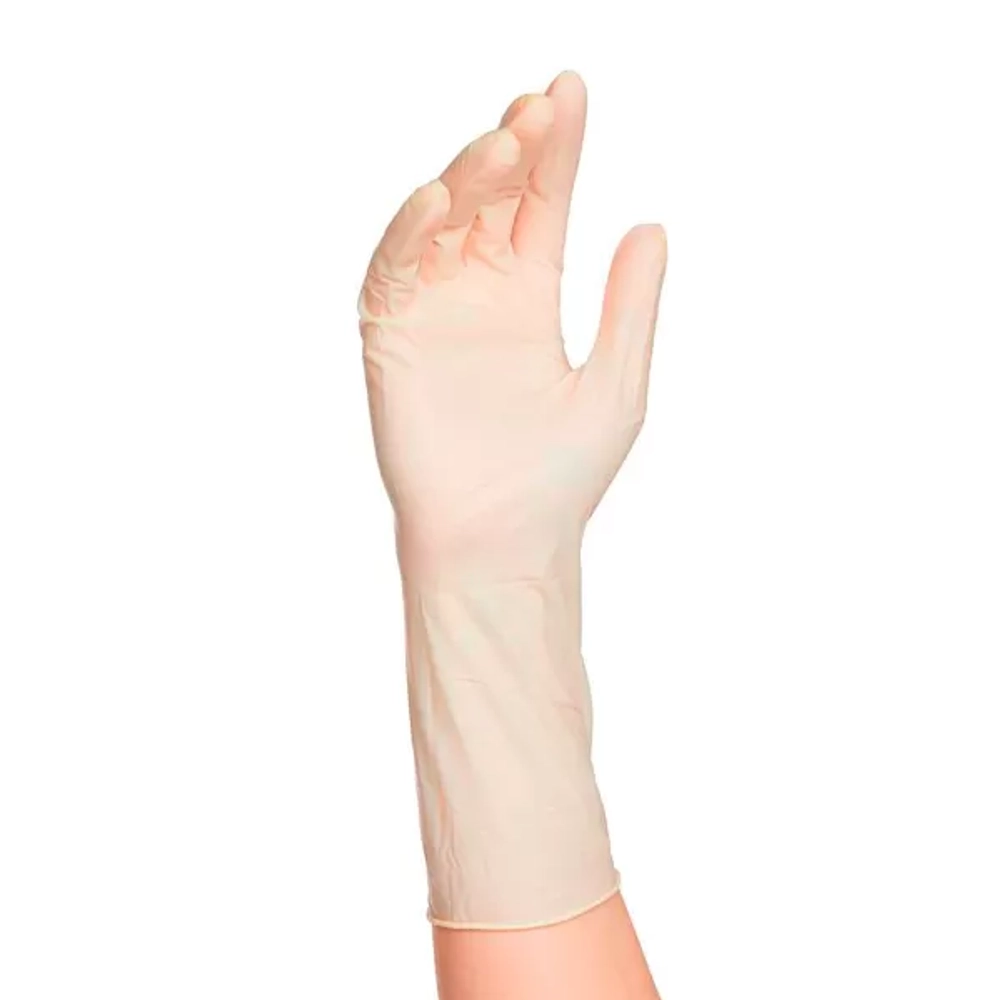 Перчатки латексные хирургические стерильные неопудренные анатомические Benovy размер 9 прозрачные 50 пар