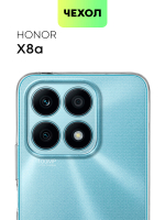 Чехол BROSCORP для Honor X8a (арт. HW-HX8A-TPU-01-TRANSPARENT)
