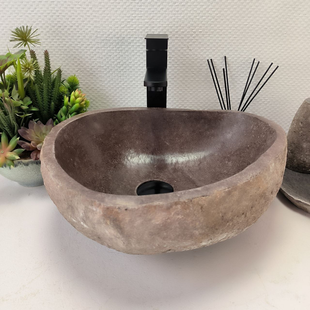 Раковина из речного камня RS-63903 (40*36*16) 0120