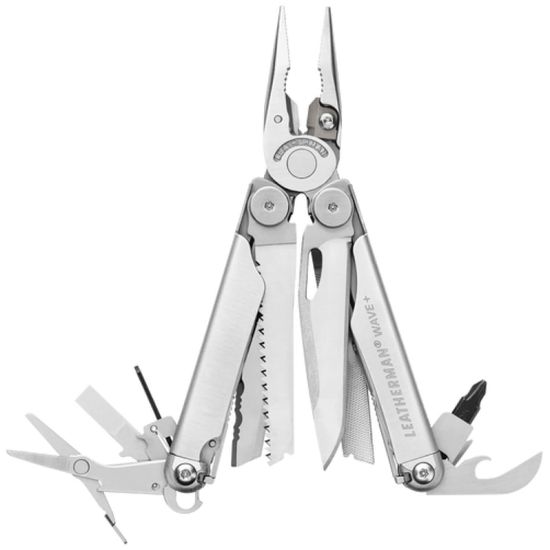 Мультитул-инструмент Leatherman Мод. WAVE Plus (18 инструментов)(10см)(241г.)(чехол: нейлон BLACK M)