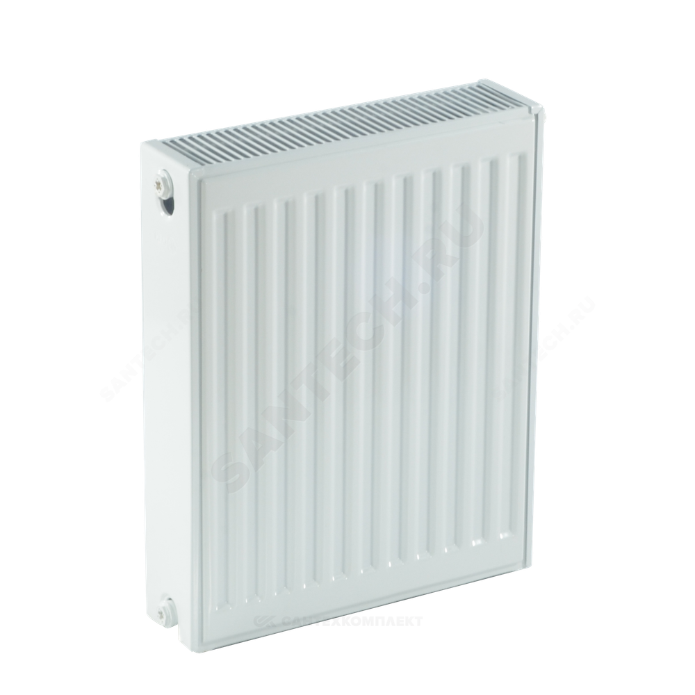 Радиатор стальной панельный Ventil Compact VC тип 22 500х1200 Qну=2658 Вт ниж/п в комплекте кронштейн. встроенный вентиль RAL 9016 (белый) Heaton Plus